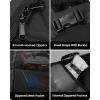 imageOutdoorMaster Snowboard Bag ABS Hard Shell Ends Snowboard Travel Bag with Water Resistant Lining Padded Snowboarding Bag for Travel163 cm BlackGrey