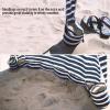imageQipi Beach Cabana  Easy to Set Up Canopy Waterproof Portable 6 x 6 Beach Shelter Included Side Wall Shade with UPF 50 UV Protection Ultimate Sun Umbrella  for Kids Family ampamp FriendsSailor Stripes