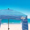 imageQipi Beach Cabana  Easy to Set Up Canopy Waterproof Portable 6 x 6 Beach Shelter Included Side Wall Shade with UPF 50 UV Protection Ultimate Sun Umbrella  for Kids Family ampamp FriendsSiesta Beach