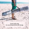 imageQipi Beach Cabana  Easy to Set Up Canopy Waterproof Portable 6 x 6 Beach Shelter Included Side Wall Shade with UPF 50 UV Protection Ultimate Sun Umbrella  for Kids Family ampamp FriendsSilverthorne Wave