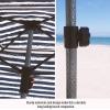 imageQipi Beach Cabana  Easy to Set Up Canopy Waterproof Portable 6 x 6 Beach Shelter Included Side Wall Shade with UPF 50 UV Protection Ultimate Sun Umbrella  for Kids Family ampamp FriendsSailor Stripes