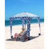 imageQipi Beach Cabana  Easy to Set Up Canopy Waterproof Portable 6 x 6 Beach Shelter Included Side Wall Shade with UPF 50 UV Protection Ultimate Sun Umbrella  for Kids Family ampamp FriendsSea Life
