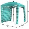 imageQipi Beach Cabana  Easy to Set Up Canopy Waterproof Portable 6 x 6 Beach Shelter Included Side Wall Shade with UPF 50 UV Protection Ultimate Sun Umbrella  for Kids Family ampamp FriendsJervis Bay