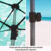 imageQipi Beach Cabana  Easy to Set Up Canopy Waterproof Portable 6 x 6 Beach Shelter Included Side Wall Shade with UPF 50 UV Protection Ultimate Sun Umbrella  for Kids Family ampamp FriendsPineapple Jungle