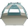 imageOutdoorMaster Beach Tent for 34 Person  Easy Setup and Portable Beach Shade Sun Shelter Canopy with UPF 50 UV Protection Removable Skylight Family SizeCancun Seashore