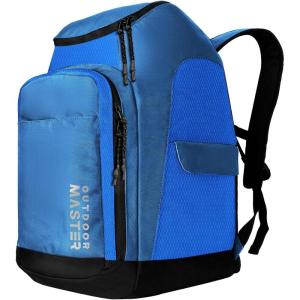 imageOutdoorMaster 50L Ski Boot BagSki and Snowboard Boots Travel Backpack with Helmet Compartment  Waterproof Exterior ampamp BottomNavy