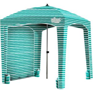 imageQipi Beach Cabana  Easy to Set Up Canopy Waterproof Portable 6 x 6 Beach Shelter Included Side Wall Shade with UPF 50 UV Protection Ultimate Sun Umbrella  for Kids Family ampamp FriendsJervis Bay