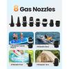 imageOutdoorMaster 25PSI High Pressure 74Wh Rechargeable SUP Air Pump Electric ORCA PRO  AutoOff ampamp Deflation Function Battery Air Pump for Inflatable Stand Up Paddle Boards Boats