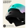 imageOutdoorMaster Skateboard Cycling HelmetBeetles SnugBike Helmet for Adults Youth ampamp KidsTwo Removable Liners Ventilation MultiSport Commuter Scooter Roller Skate Inline Skating LongboardFuschia Teal