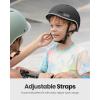 imageOutdoorMaster Toddler Helmet Toddler Bike Helmet Bike Helmet for Youth Boys ampamp Girls Kids Helmet with Visor Dial Fit Adjustment Ventilation MultiSport Helmet for Bicycle Skate Scooter LongboardMatte Black