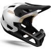 imageOutdoorMaster Full Face Mountain Bike Helmet for Men ampamp WomenTwo Removable Chin Pad Mountain Bike Helmet Grizzly Ventilation Lightweight Racing Downhill DH BMX MTB HelmetPearl White