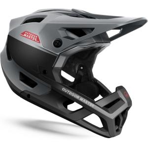 imageOutdoorMaster Full Face Mountain Bike Helmet for Men ampamp WomenTwo Removable Chin Pad Mountain Bike Helmet Grizzly Ventilation Lightweight Racing Downhill DH BMX MTB HelmetSlate Grey