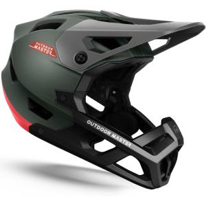 imageOutdoorMaster Full Face Mountain Bike Helmet for Men ampamp WomenTwo Removable Chin Pad Mountain Bike Helmet Grizzly Ventilation Lightweight Racing Downhill DH BMX MTB HelmetEmerald Green