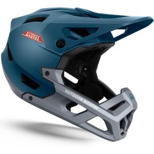 imageOutdoorMaster Full Face Mountain Bike Helmet for Men ampamp WomenTwo Removable Chin Pad Mountain Bike Helmet Grizzly Ventilation Lightweight Racing Downhill DH BMX MTB HelmetAzure Blue