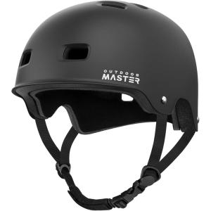 imageOutdoorMaster Skateboard Cycling HelmetBeetles SnugBike Helmet for Adults Youth ampamp KidsTwo Removable Liners Ventilation MultiSport Commuter Scooter Roller Skate Inline Skating LongboardBlack