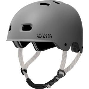 imageOutdoorMaster Skateboard Cycling HelmetBeetles SnugBike Helmet for Adults Youth ampamp KidsTwo Removable Liners Ventilation MultiSport Commuter Scooter Roller Skate Inline Skating LongboardPavement Gray