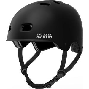 imageOutdoorMaster Skateboard Cycling HelmetBeetles SnugBike Helmet for Adults Youth ampamp KidsTwo Removable Liners Ventilation MultiSport Commuter Scooter Roller Skate Inline Skating LongboardA Carbon Black