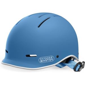 imageOutdoorMaster Toddler Helmet Toddler Bike Helmet Bike Helmet for Youth Boys ampamp Girls Kids Helmet with Visor Dial Fit Adjustment Ventilation MultiSport Helmet for Bicycle Skate Scooter LongboardMatte Navy