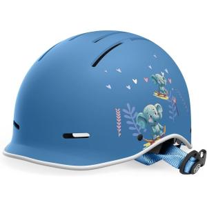 imageOutdoorMaster Toddler Helmet Toddler Bike Helmet Bike Helmet for Youth Boys ampamp Girls Kids Helmet with Visor Dial Fit Adjustment Ventilation MultiSport Helmet for Bicycle Skate Scooter LongboardBaby Elephant
