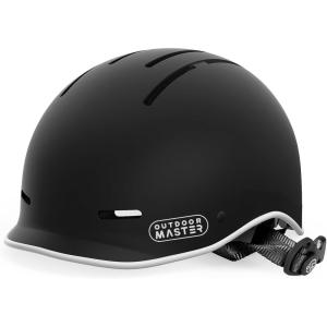 imageOutdoorMaster Toddler Helmet Toddler Bike Helmet Bike Helmet for Youth Boys ampamp Girls Kids Helmet with Visor Dial Fit Adjustment Ventilation MultiSport Helmet for Bicycle Skate Scooter LongboardMatte Black