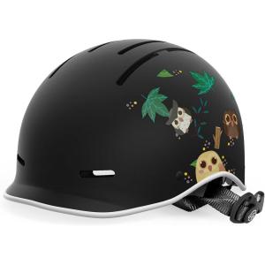 imageOutdoorMaster Toddler Helmet Toddler Bike Helmet Bike Helmet for Youth Boys ampamp Girls Kids Helmet with Visor Dial Fit Adjustment Ventilation MultiSport Helmet for Bicycle Skate Scooter LongboardForest Owl