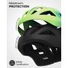 imageOutdoorMaster Adult Bike Helmet  Bicycle Helmet with Rechargeable Rear LED Light Detachable Magnetic Goggles Removable Sun Visor  Suitable for Commuting and Cycling for Men and WomenGradient Yellow Green
