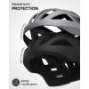 imageOutdoorMaster Adult Bike Helmet  Bicycle Helmet with Rechargeable Rear LED Light Detachable Magnetic Goggles Removable Sun Visor  Suitable for Commuting and Cycling for Men and WomenMatte Grey