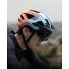 imageOutdoorMaster Adult Bike Helmet  Bicycle Helmet with Rechargeable Rear LED Light Detachable Magnetic Goggles Removable Sun Visor  Suitable for Commuting and Cycling for Men and WomenGradient Blue Orange