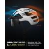 imageOutdoorMaster Adult Bike Helmet  Bicycle Helmet with Rechargeable Rear LED Light Detachable Magnetic Goggles Removable Sun Visor  Suitable for Commuting and Cycling for Men and WomenMatte White