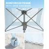imageOutdoorMaster Beach Cabana with Fringes Portable 6 x 6 Beach Canopy for Sand Easy Set Up Beach Shelter Included Side Wall UPF 50 UV Protection Sun Umbrella  for Family ampamp FriendsWave Point