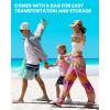 imageOutdoorMaster Beach Cabana with Fringes Portable 6 x 6 Beach Canopy for Sand Easy Set Up Beach Shelter Included Side Wall UPF 50 UV Protection Sun Umbrella  for Family ampamp FriendsStripes