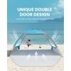 imageOutdoorMaster Beach Tent Sun Shelter with 2 Ventilated Doors UPF50 Easy Setup Beach Tent Canopy for 3 Person Lightweight ampamp Portable Family Beach Umbrellas for Sand with Carrying Bag Ocracoke CoastBlue