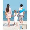 imageOutdoorMaster Beach Tent Sun Shelter with 2 Ventilated Doors UPF50 Easy Setup Beach Tent Canopy for 3 Person Lightweight ampamp Portable Family Beach Umbrellas for Sand with Carrying Bag Ocracoke CoastBlue