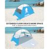 imageOutdoorMaster Beach Tent Sun Shelter with 2 Ventilated Doors UPF50 Easy Setup Beach Tent Canopy for 3 Person Lightweight ampamp Portable Family Beach Umbrellas for Sand with Carrying Bag Ocracoke CoastOcracoke Coast