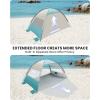 imageOutdoorMaster Beach Tent Sun Shelter with 2 Ventilated Doors UPF50 Easy Setup Beach Tent Canopy for 3 Person Lightweight ampamp Portable Family Beach Umbrellas for Sand with Carrying Bag Ocracoke CoastCancun Seashore