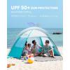 imageOutdoorMaster Beach Tent for 34 Person  Easy Setup Sun Shade Shelter Portable Beach Shade Sun Canopy with UPF 50 UV Protection Removable Skylight Family SizeOlive Green