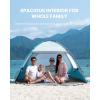 imageOutdoorMaster Beach Tent for 34 Person  Easy Setup Sun Shade Shelter Portable Beach Shade Sun Canopy with UPF 50 UV Protection Removable Skylight Family SizeOlive Green