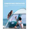imageOutdoorMaster Beach Tent for 34 Person  Easy Setup Sun Shade Shelter Portable Beach Shade Sun Canopy with UPF 50 UV Protection Removable Skylight Family SizeOlive Green