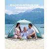 imageOutdoorMaster Beach Tent for 34 Person  Easy Setup Sun Shade Shelter Portable Beach Shade Sun Canopy with UPF 50 UV Protection Removable Skylight Family SizeOlive Green