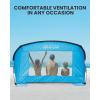 imageOutdoorMaster Beach Tent for 34 Person  Easy Setup and Portable Beach Shade Sun Shelter Canopy with UPF 50 UV Protection Removable Skylight Family Size  GreenBlue