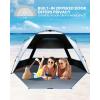 imageOutdoorMaster Beach Tent with Blackout Shelter Technology Portable Beach Shade Sun Shelter Canopy for 46 Person with UPF 50 UV Protection Easy Setup Pop Up Tent Family SizeOcracoke Coast