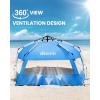 imageOutdoorMaster Beach Tent with Blackout Shelter Technology Portable Beach Shade Sun Shelter Canopy for 46 Person with UPF 50 UV Protection Easy Setup Pop Up Tent Family SizeOcracoke Coast