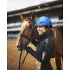 imageOutdoorMaster Equestrian Helmet Horse Riding Helmet with Sun Visor and Excellent Ventilation Adjustable Safe Helmet for Men Women ampamp YouthMatte Blue