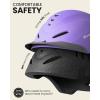 imageOutdoorMaster Equestrian Helmet Horse Riding Helmet with Sun Visor and Excellent Ventilation Adjustable Safe Helmet for Men Women ampamp YouthMatte Purple