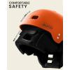 imageOutdoorMaster Kayak Helmet Wakeboard Helmet Whitewater Helmet Men Women Water Helmet with Ear Pads Surf Helmet 12 Vents Dial Fit Adjustment Longboard Helmet Perfect for Kayaking BoatingMatte Orange