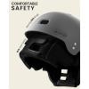 imageOutdoorMaster Kayak Helmet Wakeboard Helmet Whitewater Helmet Men Women Water Helmet with Ear Pads Surf Helmet 12 Vents Dial Fit Adjustment Longboard Helmet Perfect for Kayaking BoatingMatte Grey