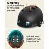 imageOutdoorMaster Kayak Helmet Wakeboard Helmet Whitewater Helmet Men Women Water Helmet with Ear Pads Surf Helmet 12 Vents Dial Fit Adjustment Longboard Helmet Perfect for Kayaking BoatingMatte Black