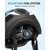 imageOutdoorMaster Kids Bike Helmet  Full Face Helmet for Kids  Adjustable Detachable and Lightweight  for MultiSport  from Toddler to YouthBlue
