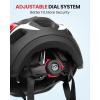 imageOutdoorMaster Kids Bike Helmet  Full Face Helmet for Kids  Adjustable Detachable and Lightweight  for MultiSport  from Toddler to YouthRed