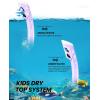 imageOutdoorMaster Marlin Kids Snorkel Set Adjustable Strap Dry Top Diving Mask AntiFog Snorkeling Mask Gear Kids Swimming Goggles for Boys and Girls Age 614Purple